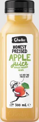 JUICE APPLE CHARLIES HONEST 100% 12 X 300ML CHARLIES