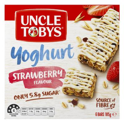 10 X 6 Muesli Bars Strawberry Yoghurt Top