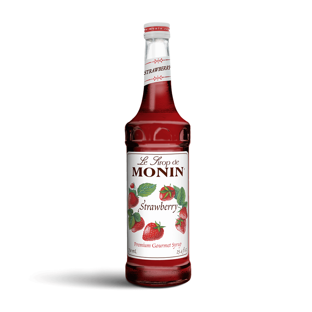 6 X Monin Syrup Strawberry 700Ml