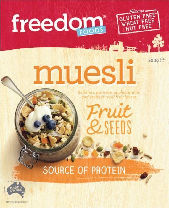 5 X Freedom Gluten Free Muesli 500G
