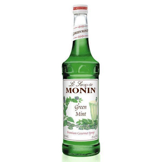 6 X Monin Syrup Green Mint 700Ml