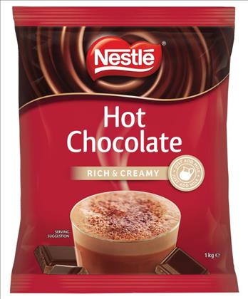 5 X Hot Chocolate Rich And Creamy By Nestle 1Kg