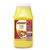 6 X Masterfoods Mustard Mild English 2.5Kg