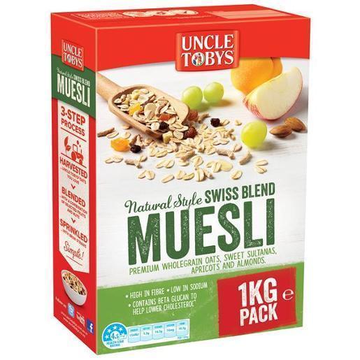 9 X Natural Style Muesli 1Kg