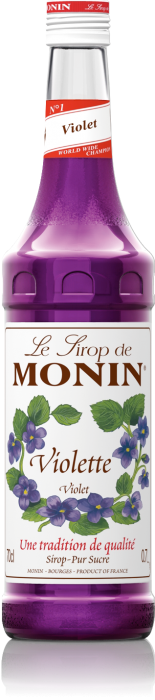 6 X Monin Syrup Violet 700Ml