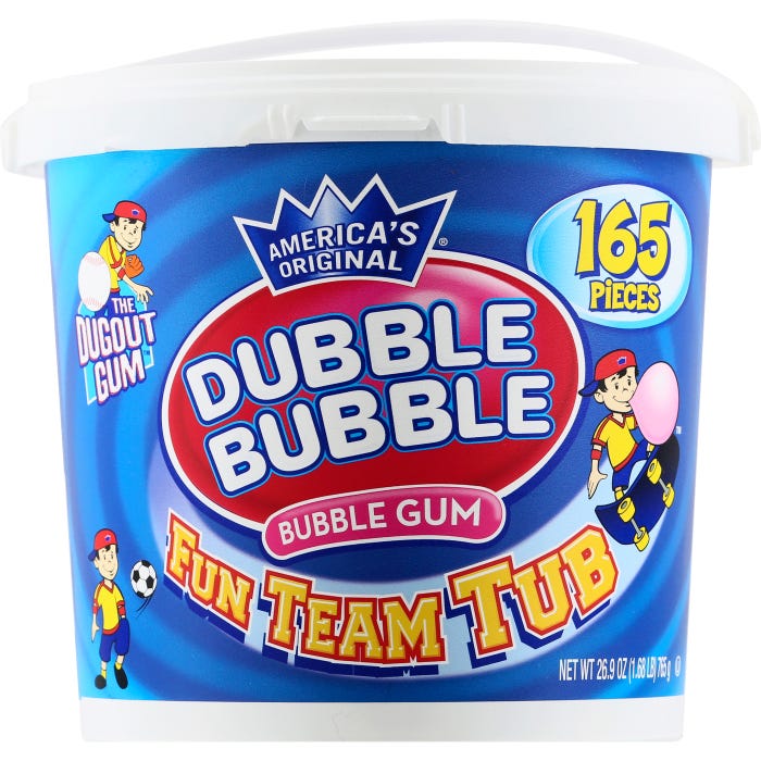Dubble Bubble Team Tub (165 Pieces)