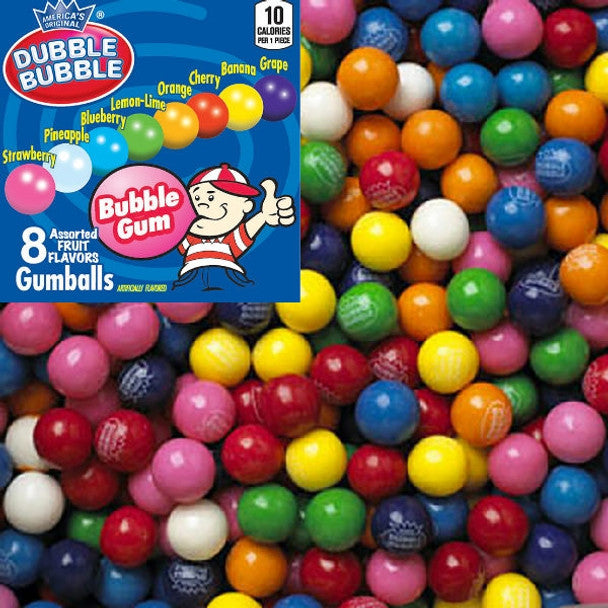 Dubble Bubble Assorted Gumball Bulk (3650 Pieces)