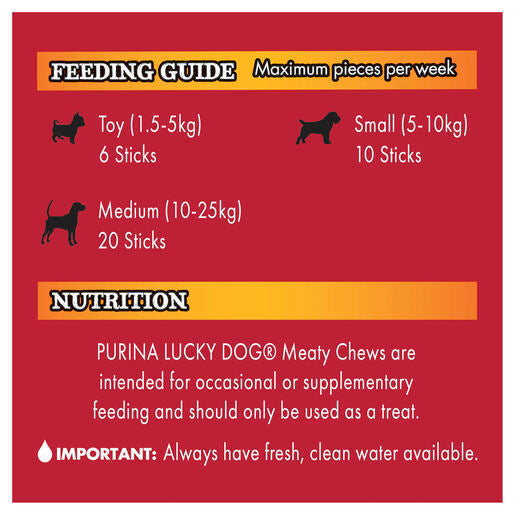 Lucky Dog Meaty Chews Mini Beef 65g