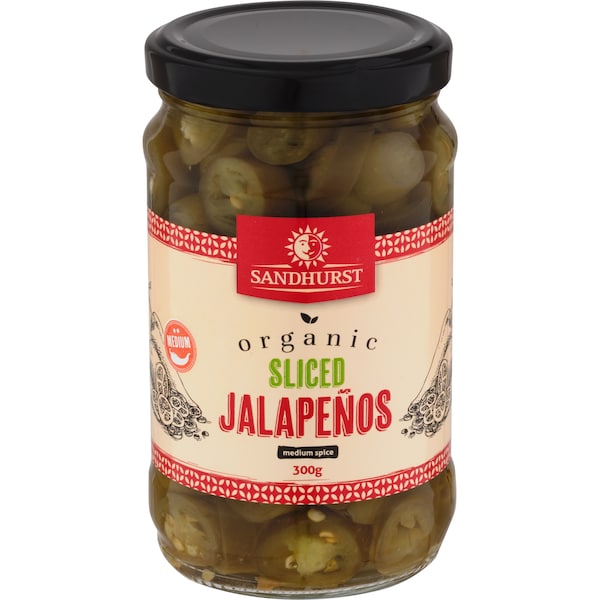 Sandhurst Organic Sliced Jalapeno 300g