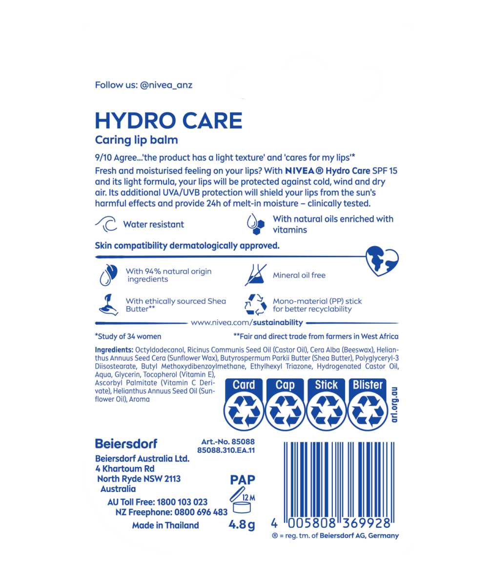 Nivea Lip Hydrocare 4g