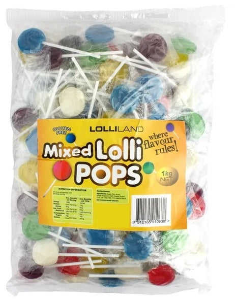 Mixed Flat Pop 1kg (125 Pack)