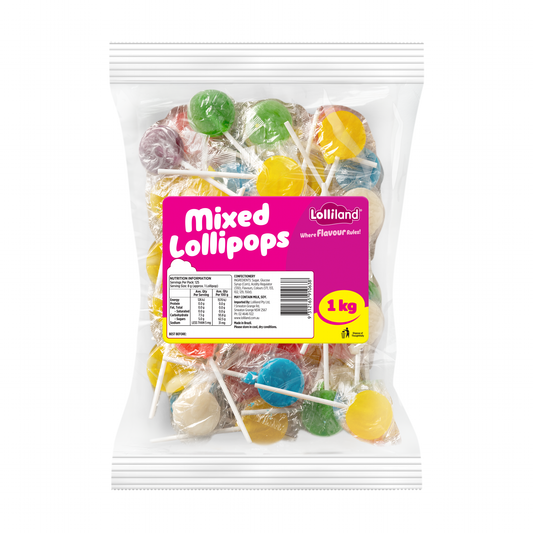 Mixed Flat Pop 1kg (125 Pack)