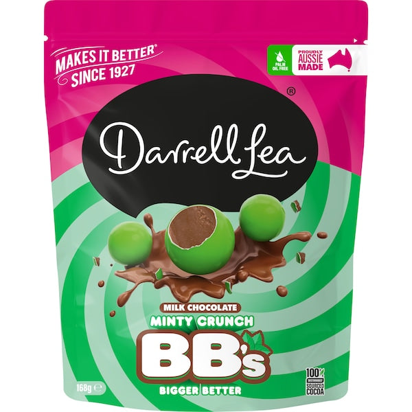 Darrell Lea Minty Milk Chocolate Balls 168g