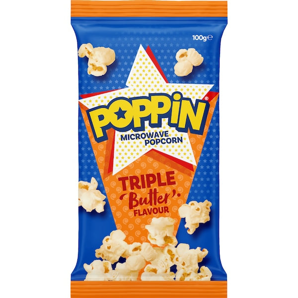 Poppin Microwave Triple Butter 100g