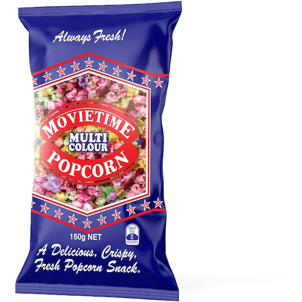 Movietime Multi Colour Popcorn 150g