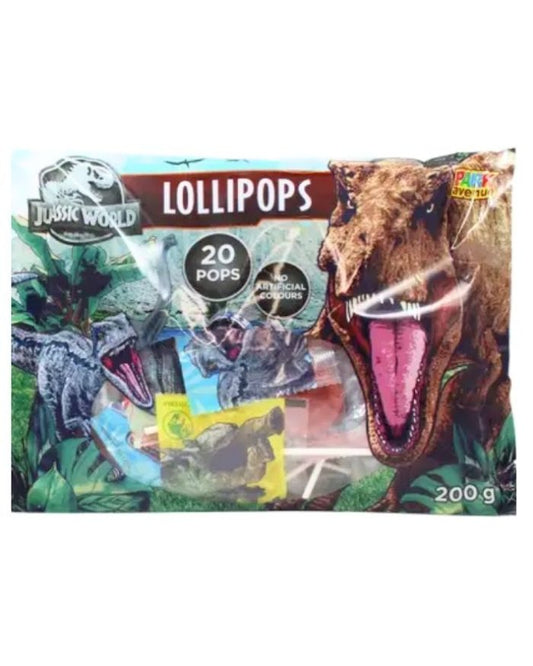 Jurassic Lollipops 200g (20 Pack)
