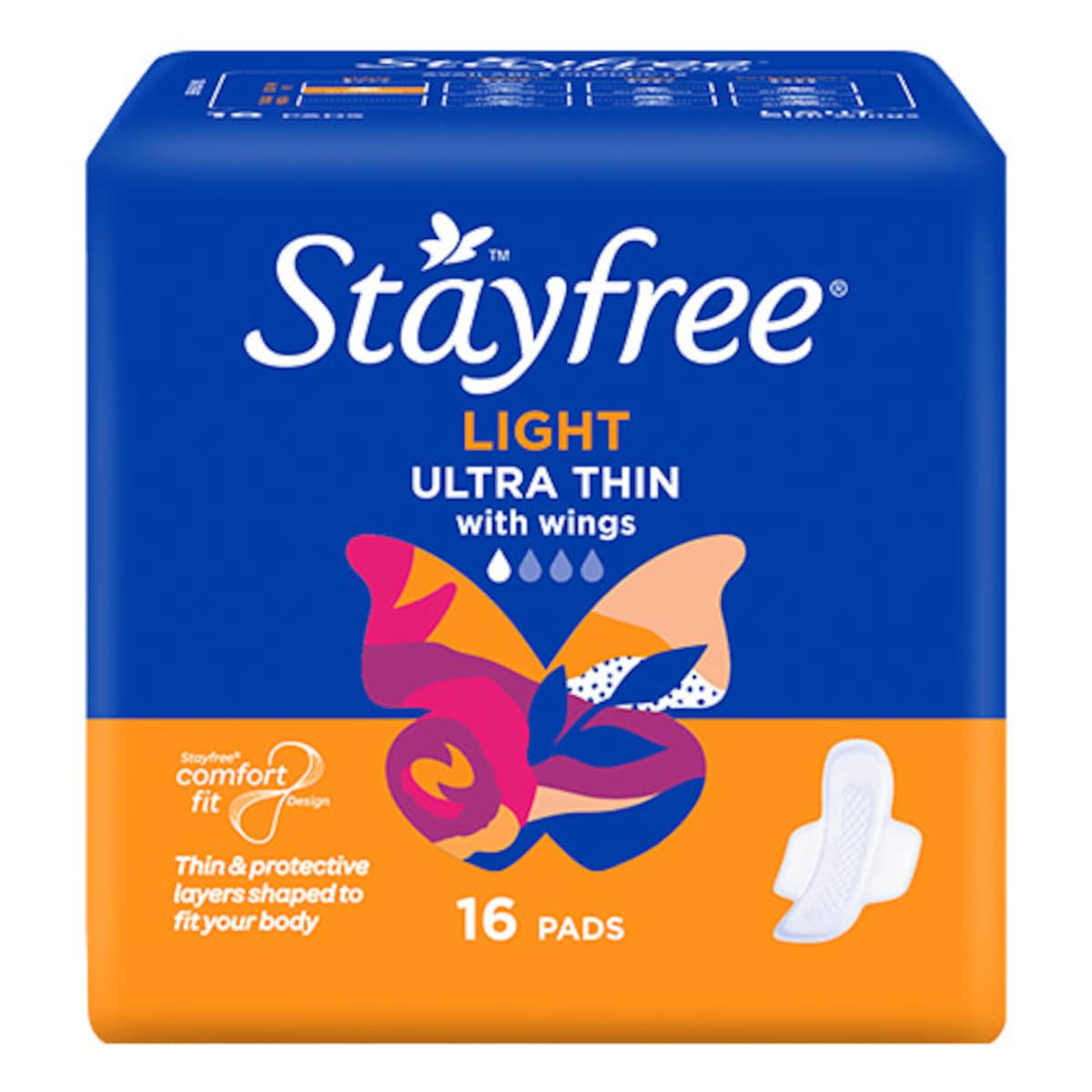 Stayfree Ultra Thin Lightwings 16 Pack