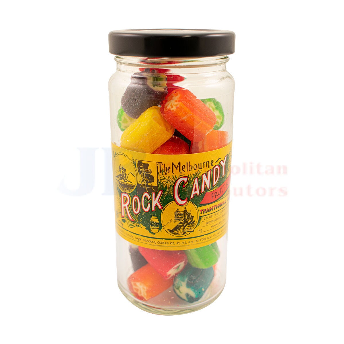 The Melbourne Rock Candy Fruit Rock Jar 170g
