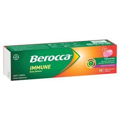 Berocca Immune Blackcurrant (15 Tablets)