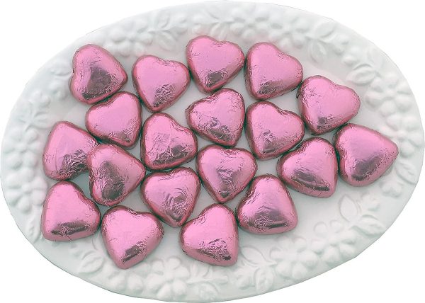 Pink Choc Hearts Bag 1kg