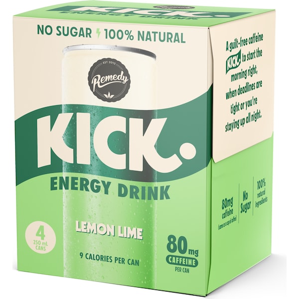Remedy Kick Lemon Lime 250ml