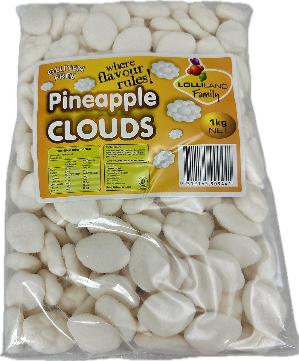 Pineapple Clouds White 1kg (250 Piece)