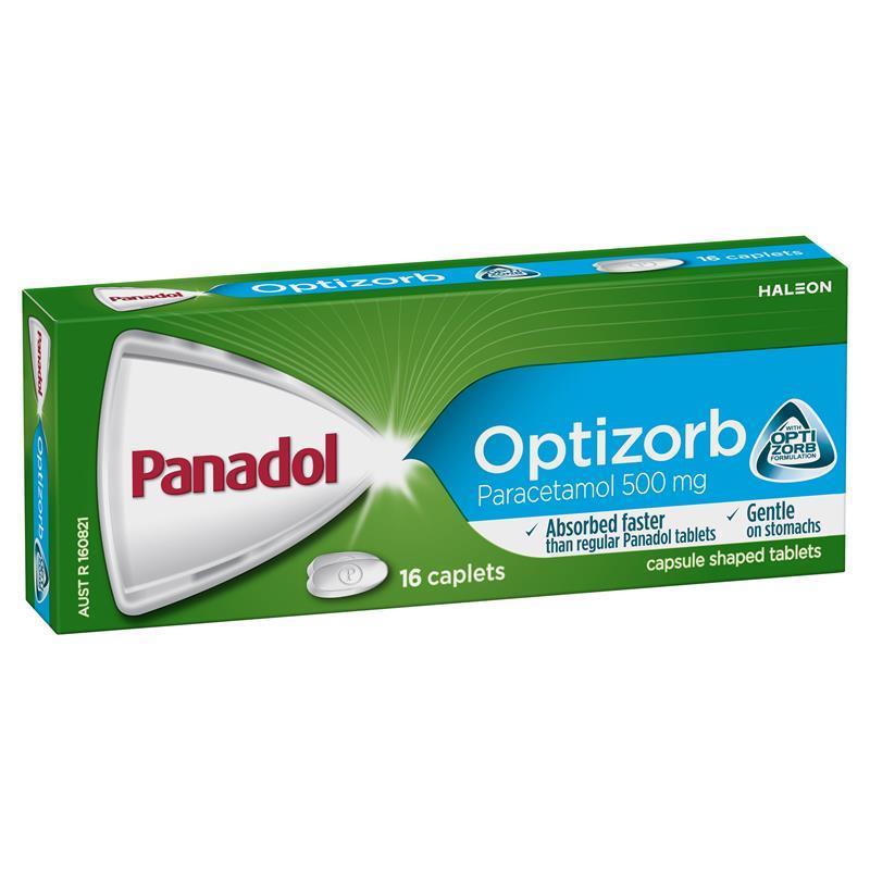 Panadol Caplets Optizorb (16 Tablets)