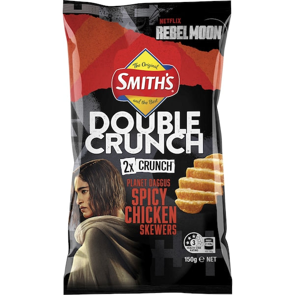Smith's Double Crunch Planet Daggus Spicy Chicken Skewers 150g