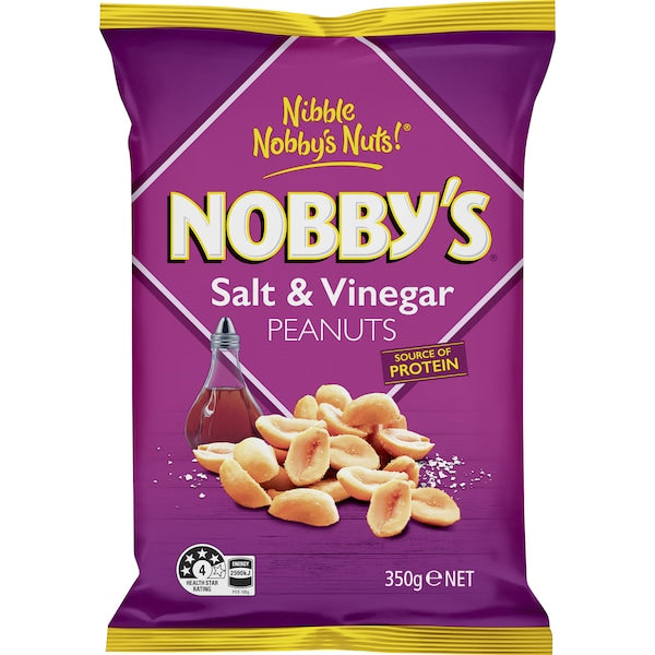 Nobby's Salt & Vinegar Peanuts 350g
