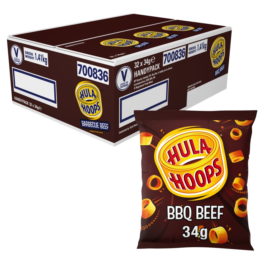 Hula Hoops BBQ Beef 34g