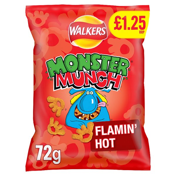 Walkers Monster Munch Flamin Hot Grab Bag 72g