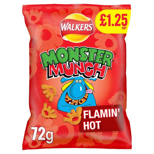 Walkers Monster Munch Flamin Hot Grab Bag 72g