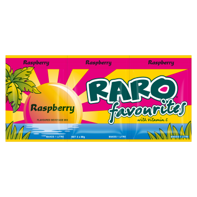 Raro Raspberry 3 x 80g 