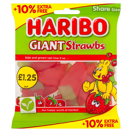 Haribo Giants Strawberry Bag 154g