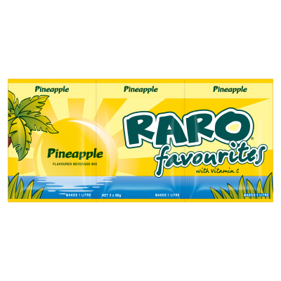 Raro Pineapple 3 x 80g