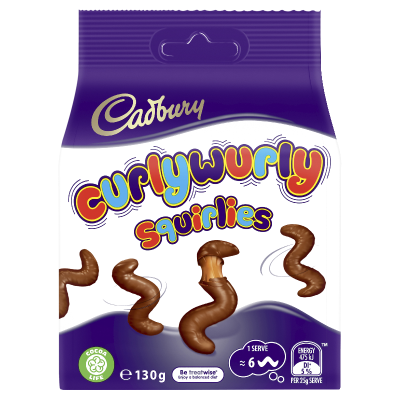 Cadbury Curly Wurly Squirlies 130g
