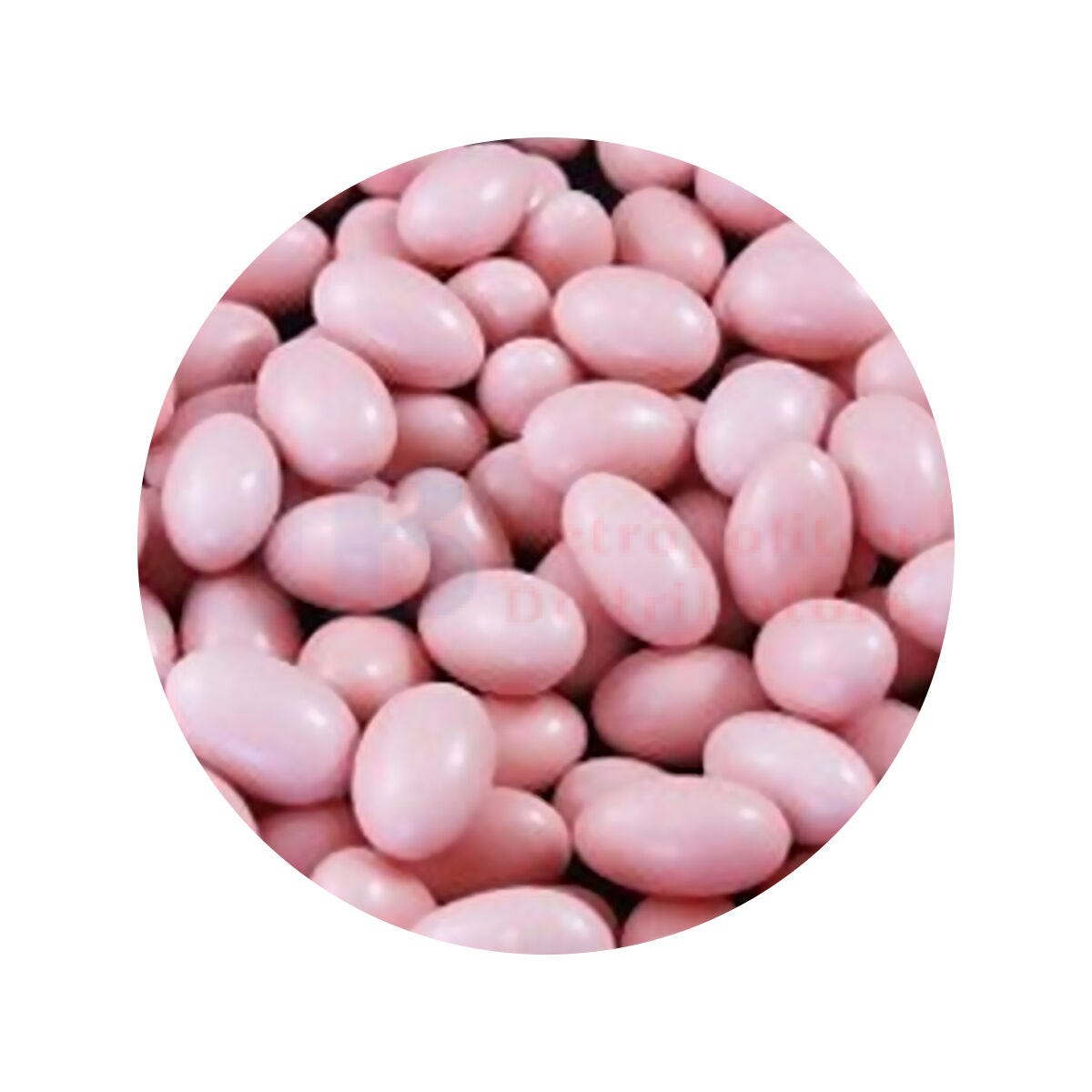 Sugar Coated Pink Almonds 1kg (180 Piece)
