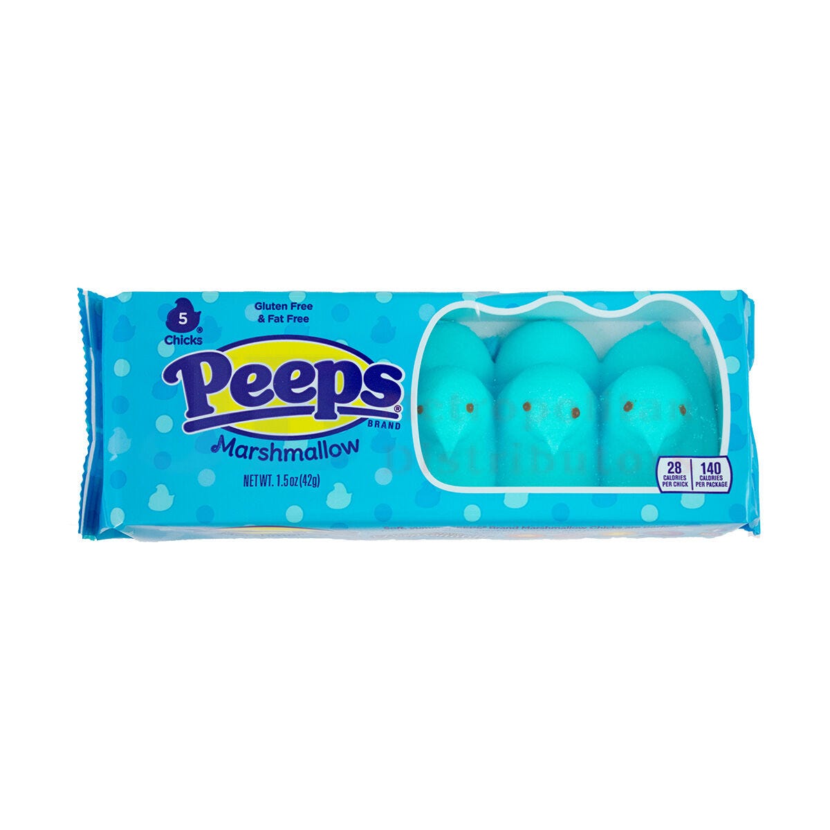Peeps Blue Marshmallow Chicks 42g (5 Pack)