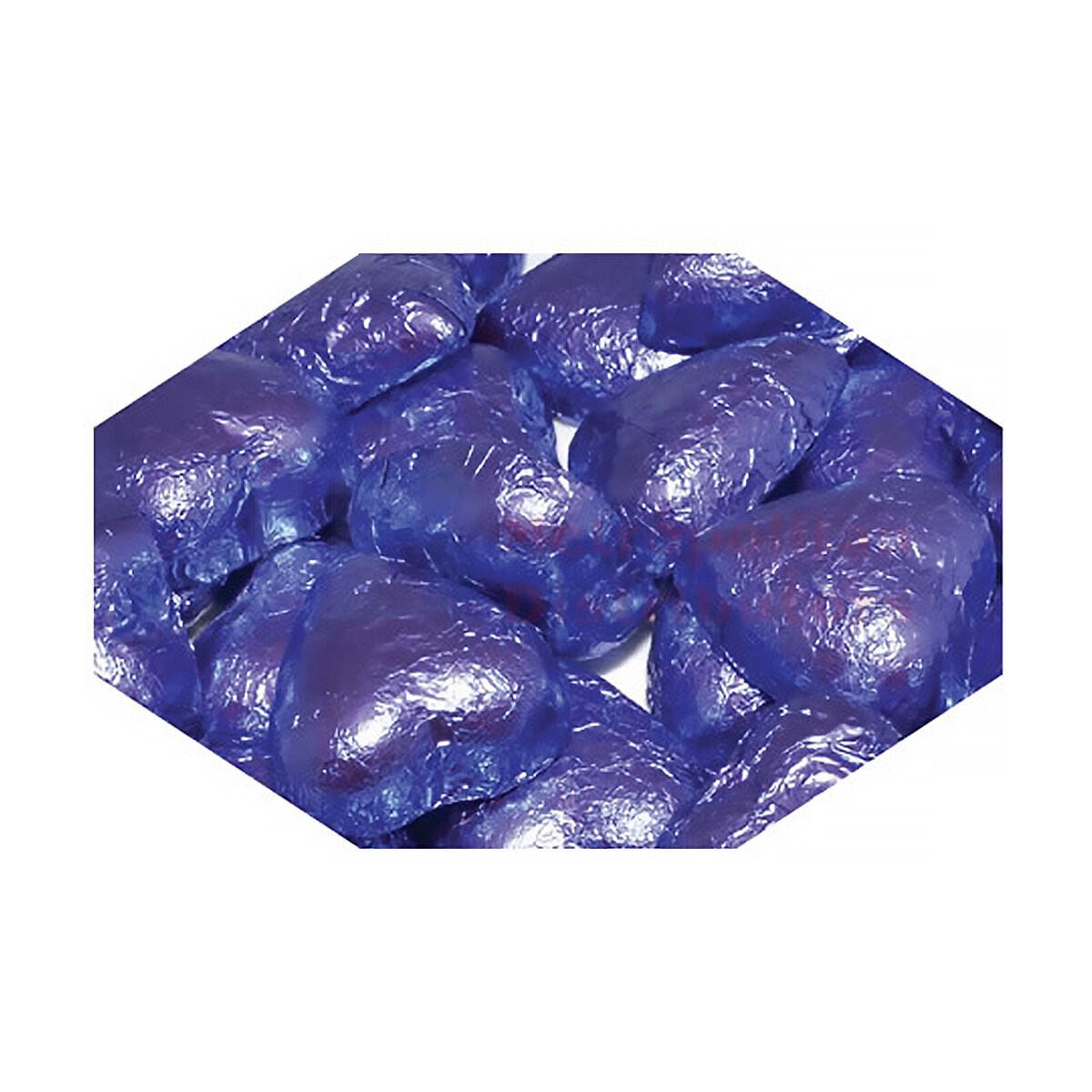 Choc Hearts Mauve Lavender 1kg (120 Pieces)