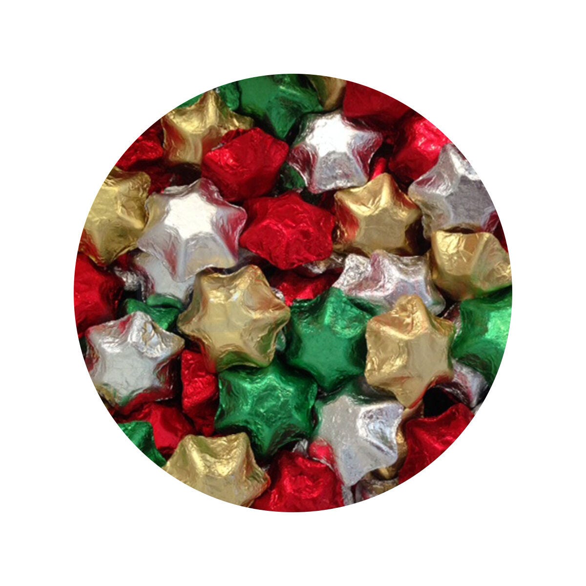 Choc Stars Xmas 1kg (120 Pieces)