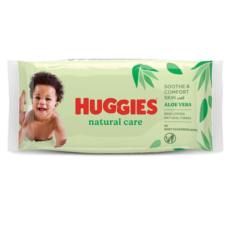Huggies Baby Wipes Natural 56 Pack