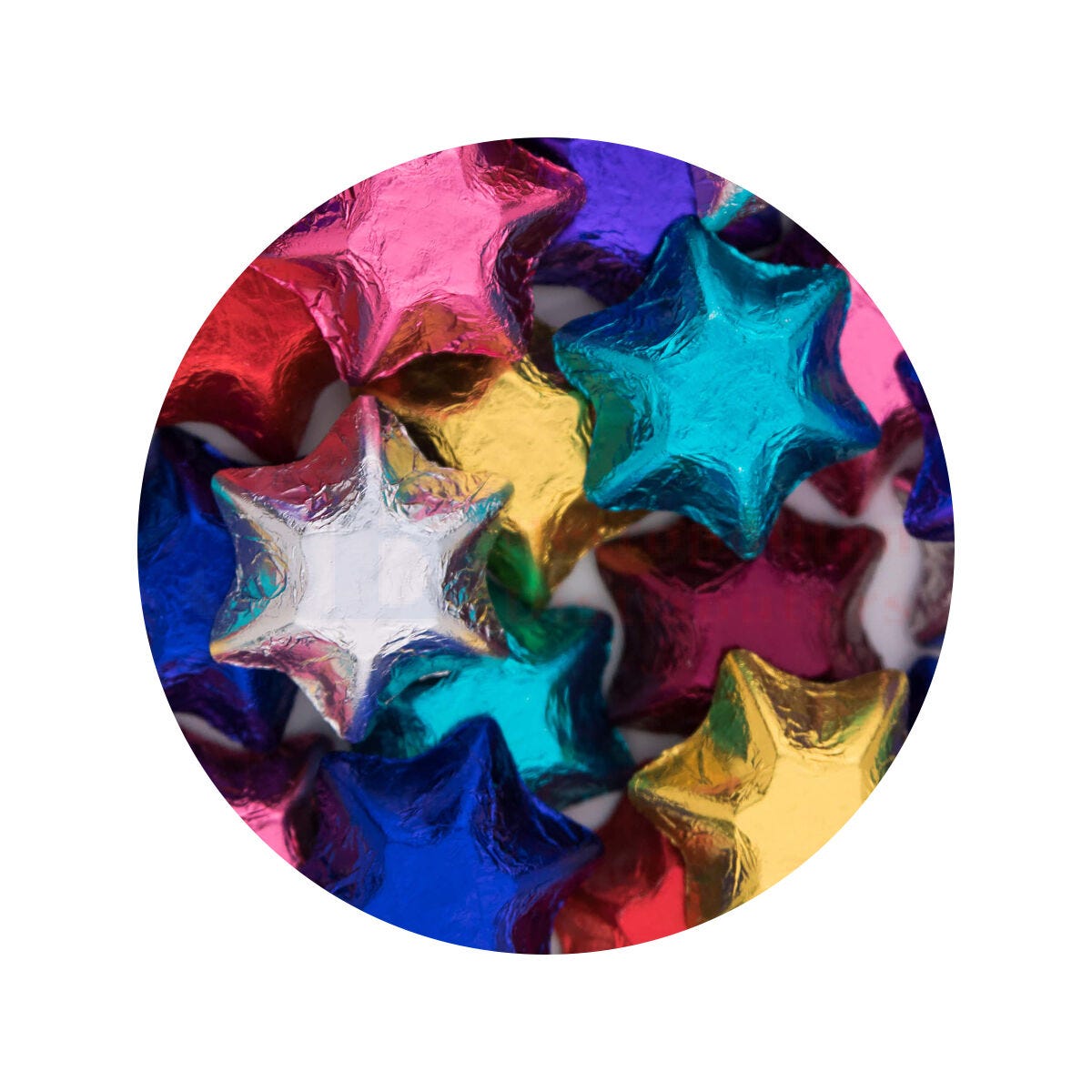 Choc Stars Assorted 1kg (120 Pieces)