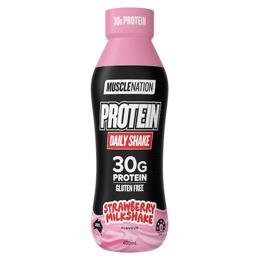 Muscle Nation Protein Strawberry Milkshake 400ml