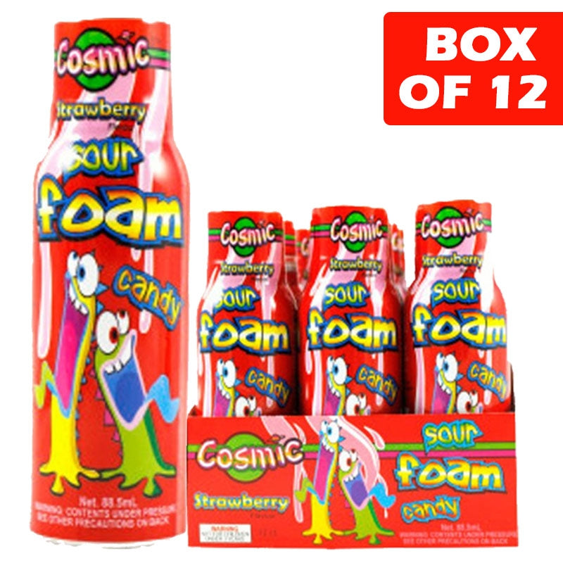 Cosmic Sour Foam Candy Strawberry 90Ml