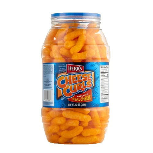 Herr's Cheese Curls Barrel 12oz