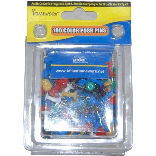 Homework Push Pins (100 Pack)