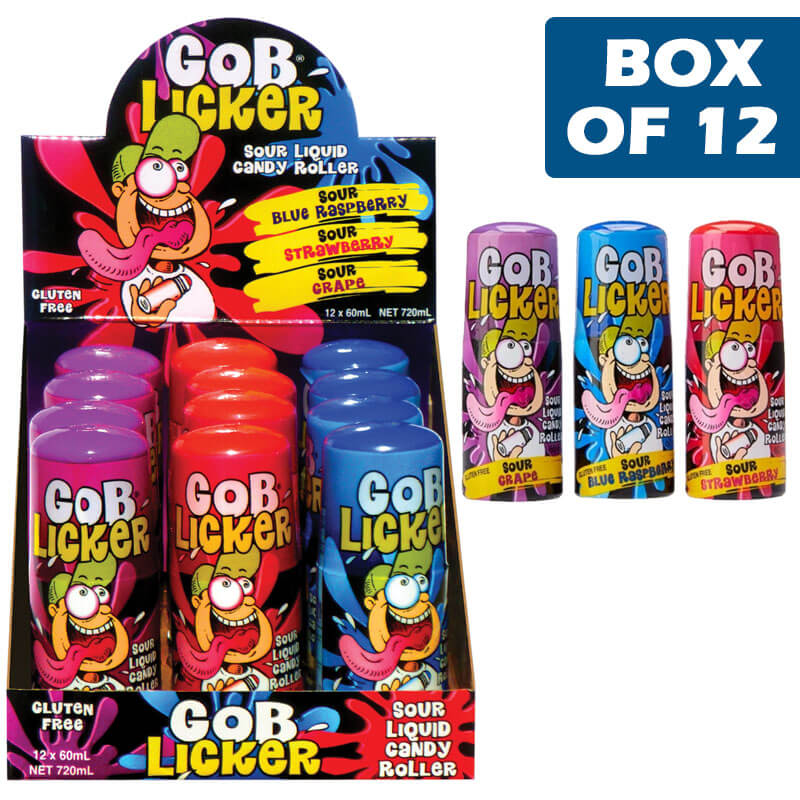 Gob Licker Sour Liquid Candy Roller Purple 60Ml 
