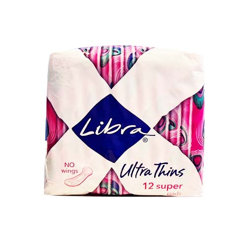 Libra Ultra Thin Super No Wings (12 Pack)