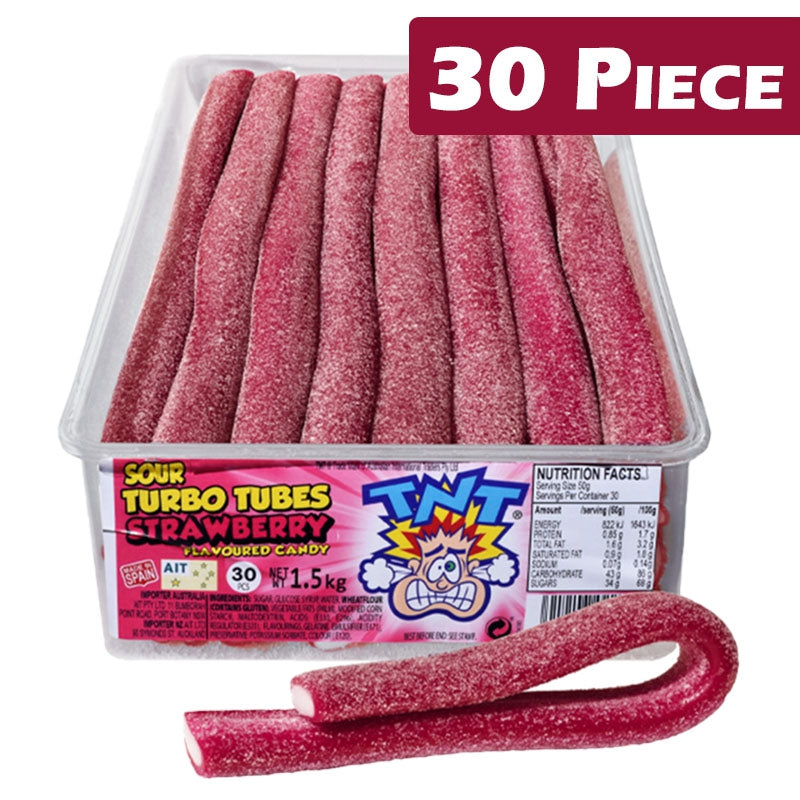 Tnt Turbo Tubes Sour Straw (30 Pieces)