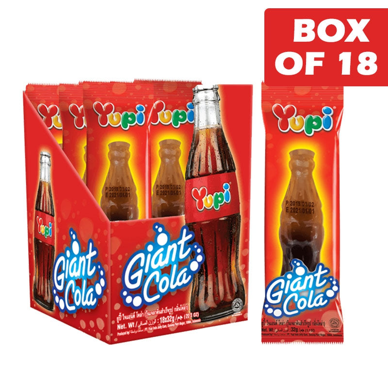 Yupi Giant Cola Bottle 32g (18 Pack)